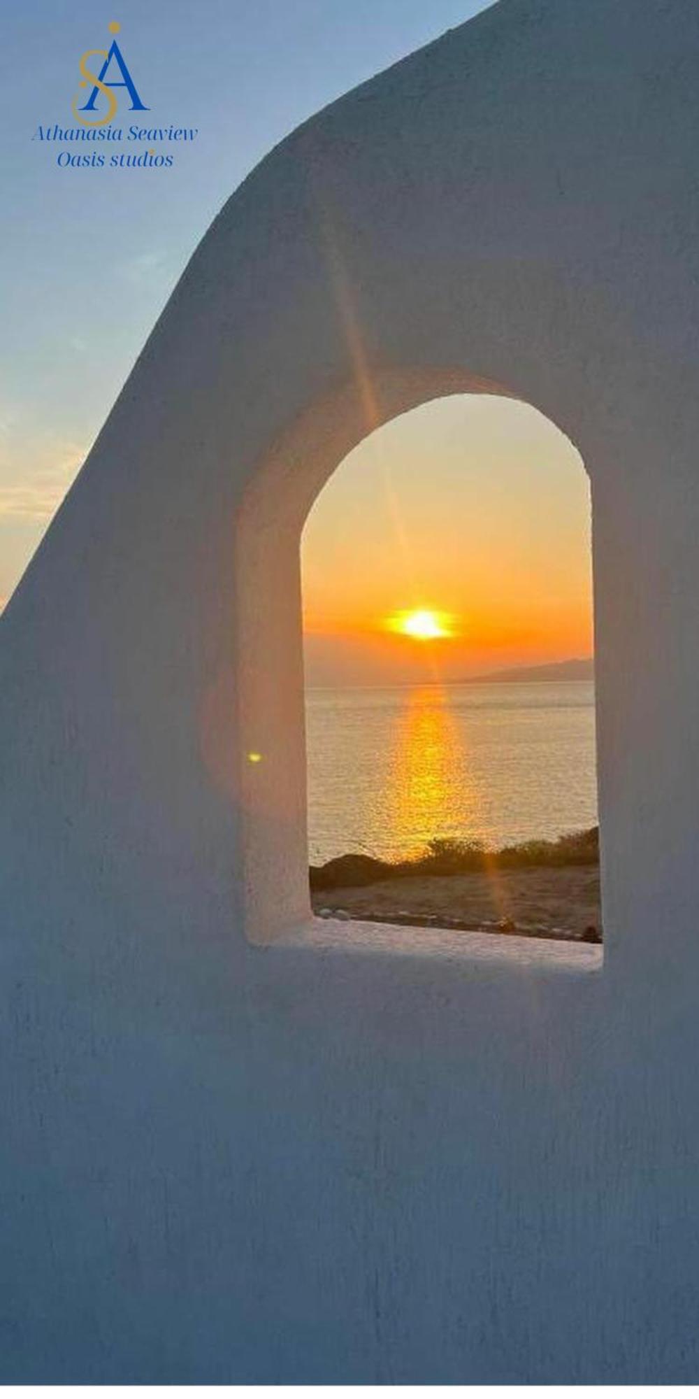 Mykonos Athanasia Seaview Oasis Studios By The Port Houlakia  Bagian luar foto