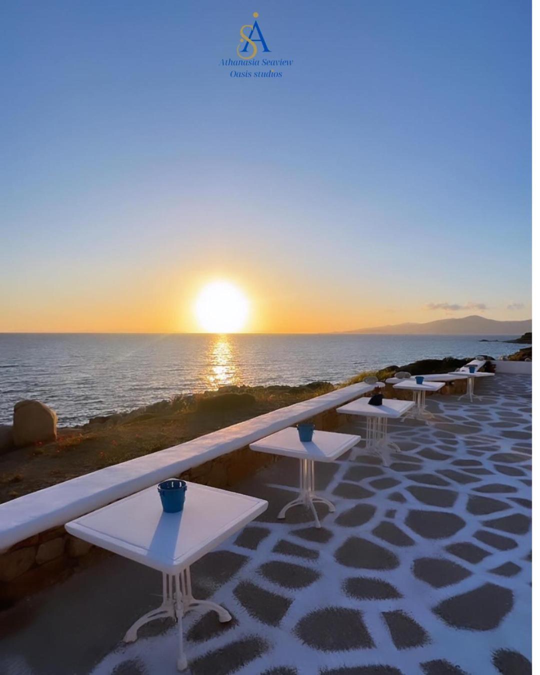 Mykonos Athanasia Seaview Oasis Studios By The Port Houlakia  Bagian luar foto