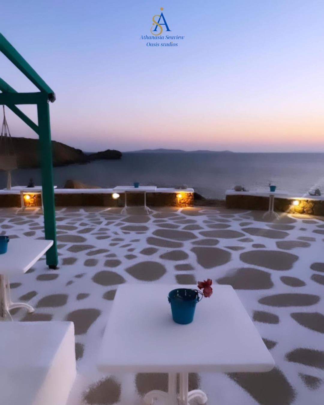 Mykonos Athanasia Seaview Oasis Studios By The Port Houlakia  Bagian luar foto