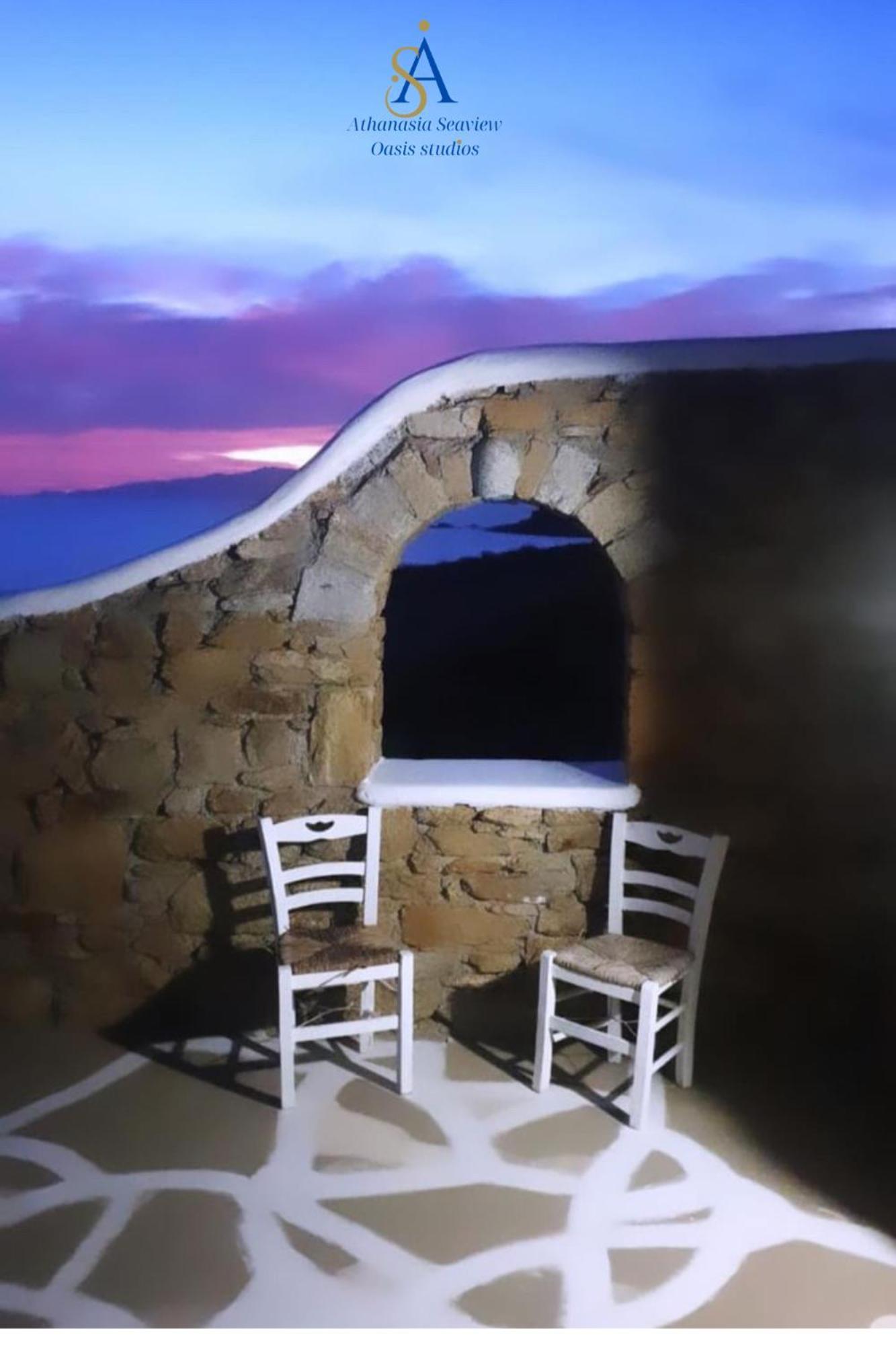 Mykonos Athanasia Seaview Oasis Studios By The Port Houlakia  Bagian luar foto