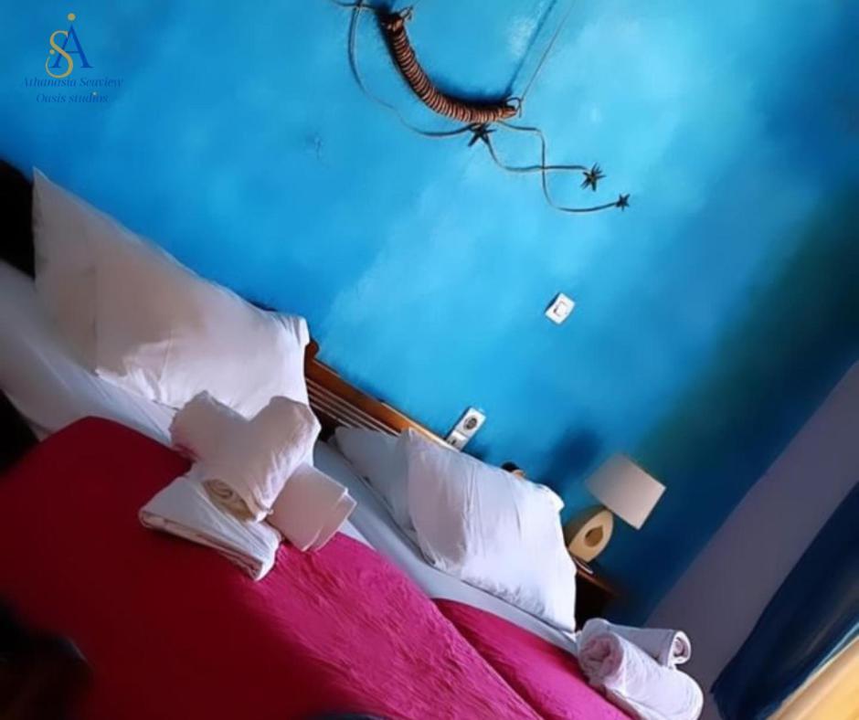 Mykonos Athanasia Seaview Oasis Studios By The Port Houlakia  Bagian luar foto