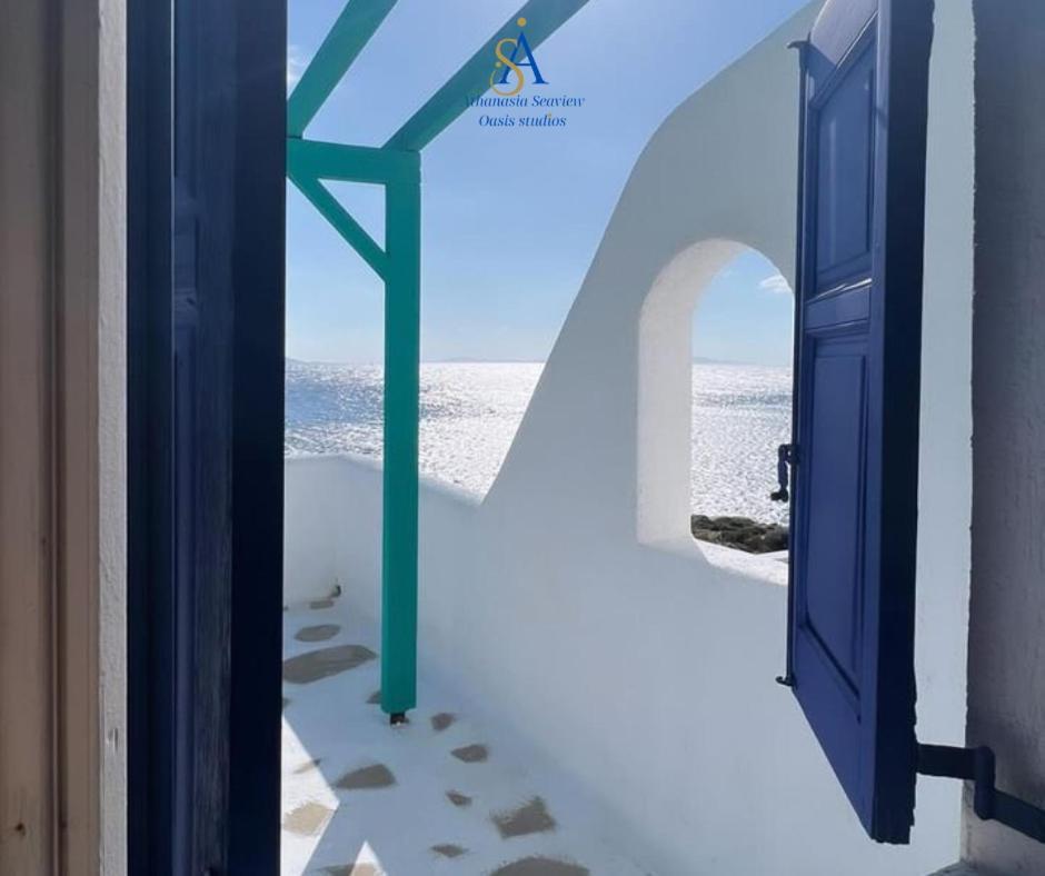 Mykonos Athanasia Seaview Oasis Studios By The Port Houlakia  Bagian luar foto