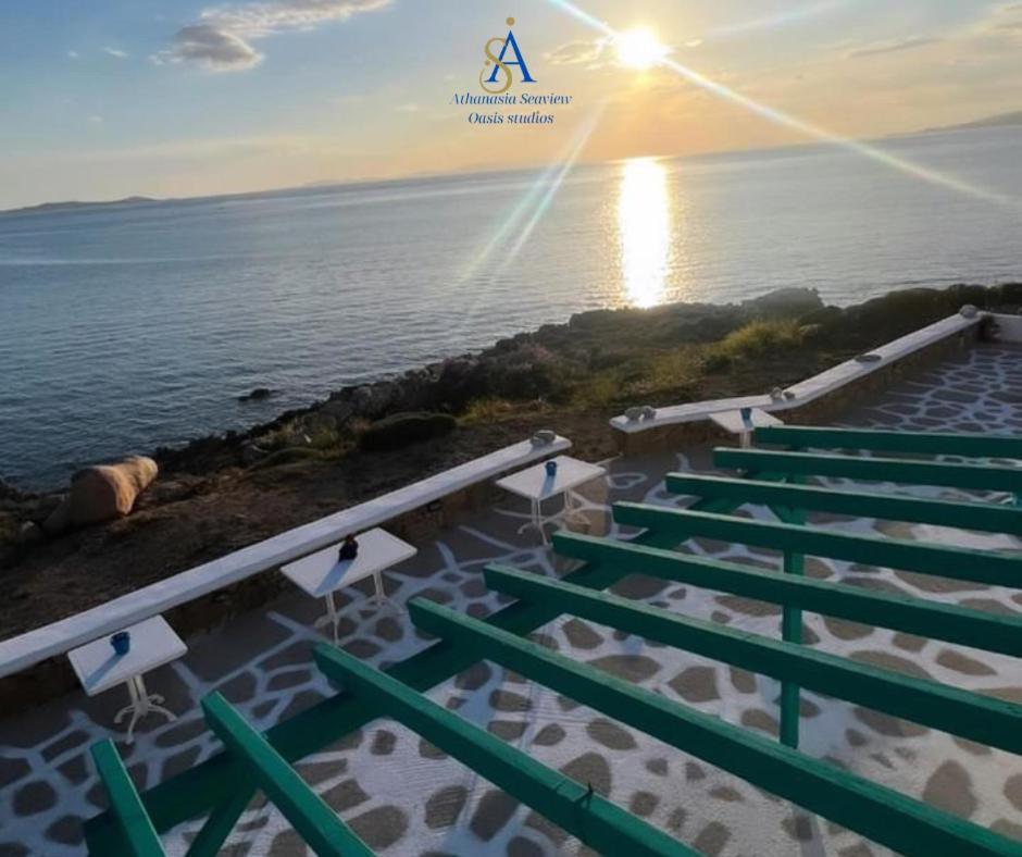Mykonos Athanasia Seaview Oasis Studios By The Port Houlakia  Bagian luar foto