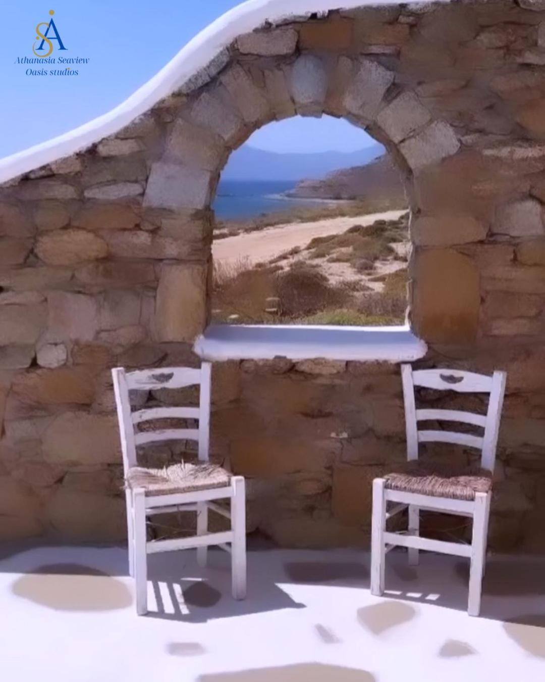 Mykonos Athanasia Seaview Oasis Studios By The Port Houlakia  Bagian luar foto