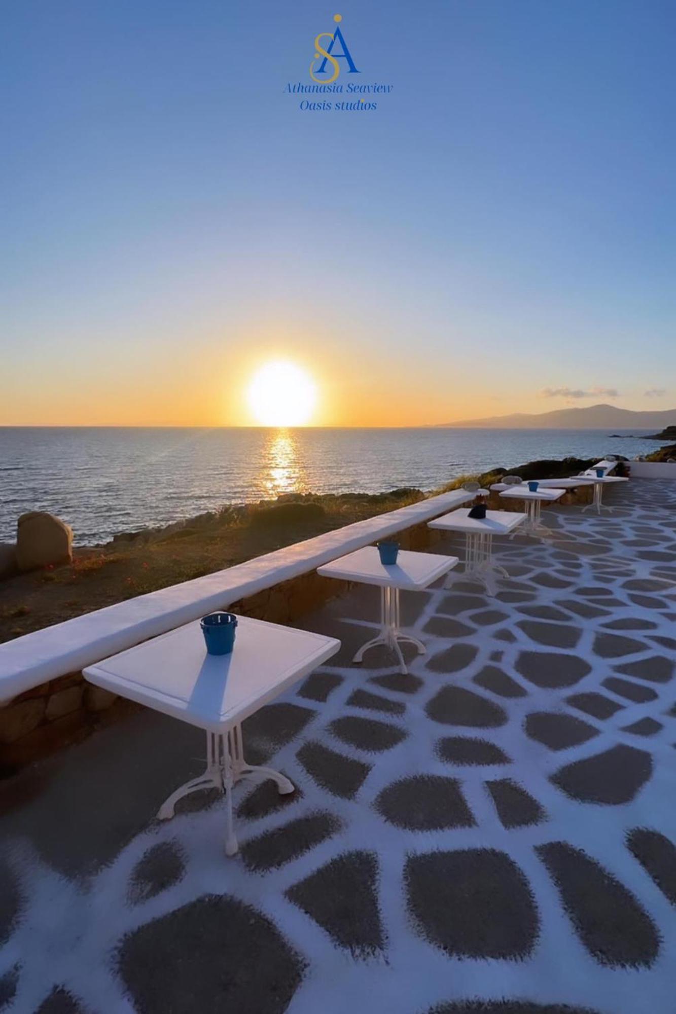 Mykonos Athanasia Seaview Oasis Studios By The Port Houlakia  Bagian luar foto